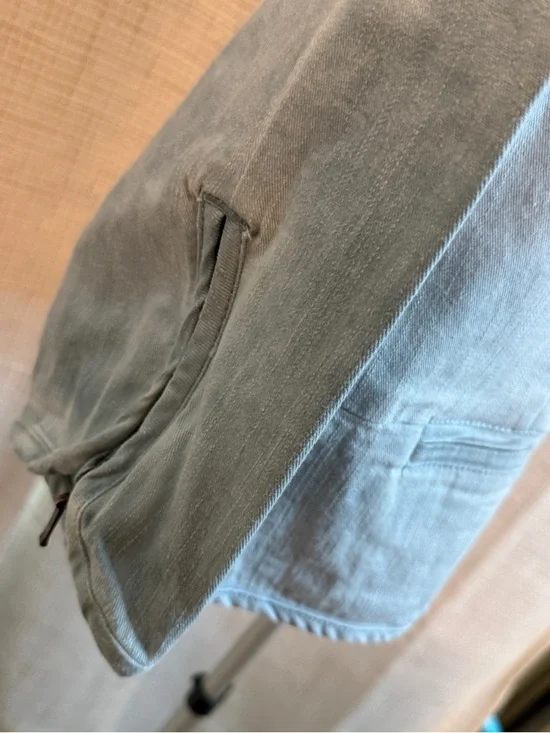 Bandolino Light Blue Zip-Front Jean Jacket - Picture 3 of 9